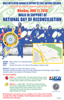 Walk in support of National Day Of Reconciliation-June 11, 2018