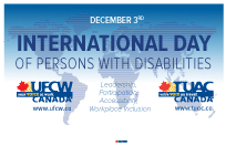 December 3, 2019 - International Day of Persons with Disabilities
